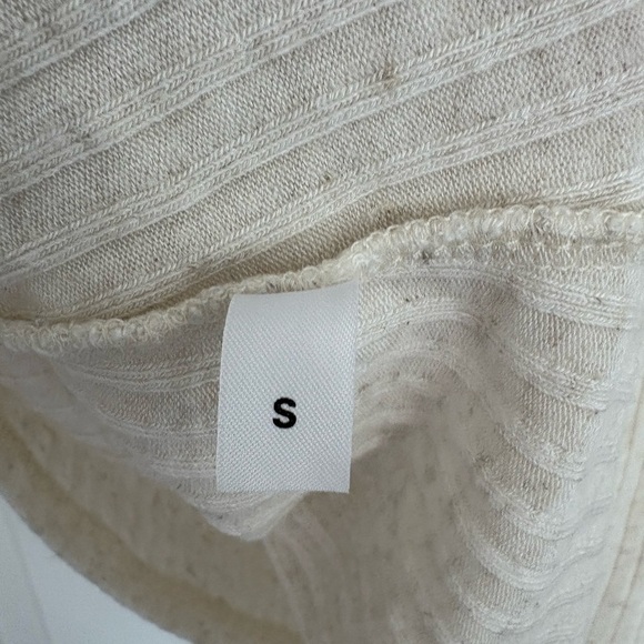 Reformation Rib Knit Long Sleeve Mini Dress S - Picture 9 of 10